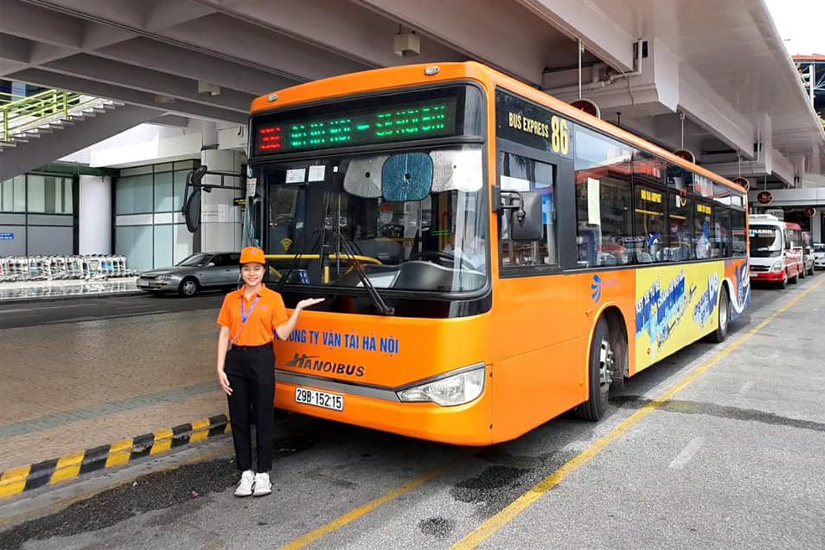 Các tuyến xe bus Hà Nội đi sân bay Nội Bài chỉ từ 8.000 đồng