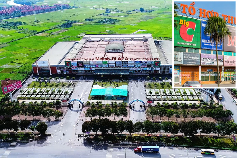 Big C Mê Linh là siêu thị nằm trong tổ hợp thương mại Mê Linh Plaza