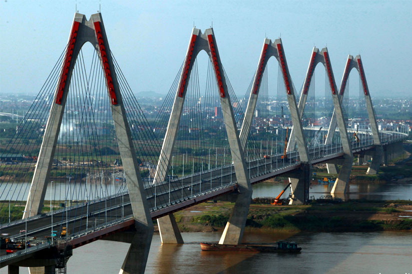 Những cây cầu lớn gần sân bay Nội Bài